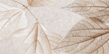 Плитка TP3688F2 Декор Ирида Листья 2 ректификат 30x60 PrimaVera