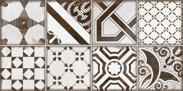 Плитка TWU2550BOH17 Boho рельефная 249x500x8 Alma Ceramica (Уралкерамика)