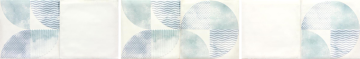 Плитка WITMB523 Retro Inserto Green-Blue 20x40 RAKO