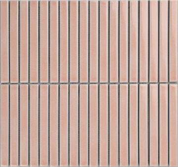 Porcelain mosaic Y15FW42 Мозаика Strip Розовый матовый 1.5х14.5 29.4х31.3 Porcelain mosaic