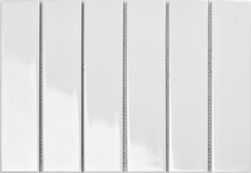 Porcelain mosaic Y45P701 Мозаика Strip Белая глянцевая 4.5x19.5 28.8x19.5 Porcelain mosaic