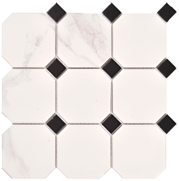 Porcelain mosaic YH9955 Мозаика Heteromorphic 9.5+2.5 30.1х30.1 Porcelain mosaic