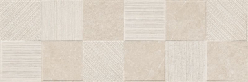 R8HU Плитка Eterna Blanco Struttura Quadro 3D rett. 30x90 Ragno Marazzi