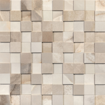 Rex Ceramiche 770248 Мозаика Reves De Rex Noisette Mosaico 3D Mix 3x3 30x30 Rex Ceramiche