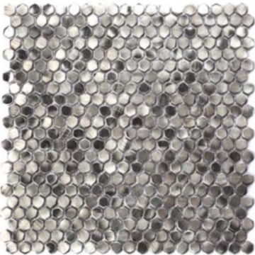 S027 Мозаика Stamping Aluminum Silver 30,3x30,3x0,6 Moreroom Stone