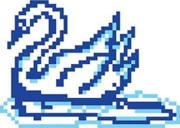 SD-114 Мозаика Porcelain Mosaic Design Swan 2 5x5 (480x330) Serapool