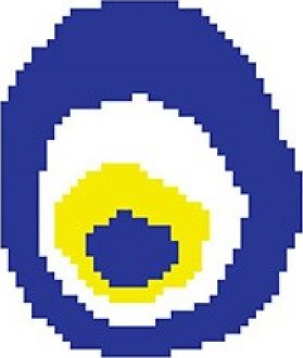 SD109 Мозаика Porcelain Mosaic Design Evil Eye Bead 2 5x5 (330x270) Serapool