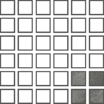 Serapool AG55 Мозаика Antique Grey 5х5 Serapool