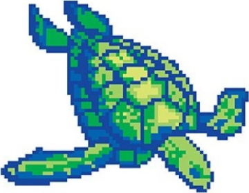 Serapool SD-153 Мозаика Porcelain Mosaic Design Turtle 5x5 (390x300) Serapool