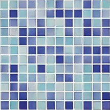 Serapool VC.2.01.1412 Мозаика Versicolor Mosaic Turkuoise-Dark Blue 2,5x2,5 30x30 Serapool