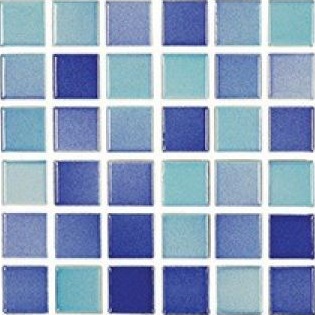 Serapool VC.2.05.1412 Мозаика Versicolor Mosaic Turquoise-Dark Blue 5x5 30x30 Serapool