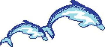 Serapool Y345-2 Мозаика Porcelain Mosaic Design Dolphin-7 5x5 (720x330) Serapool