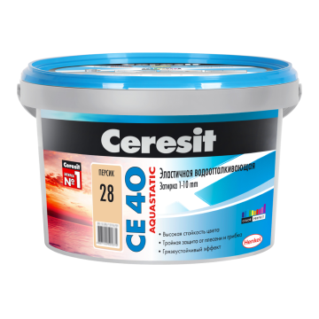 Смеси и затирки 1046424 CE 40/2 Затирка эл вод против (персик) 2 кг Ceresit