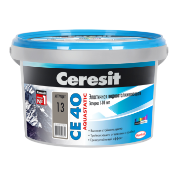 Смеси и затирки 1046815 CE 40/2 Затирка эл вод против (антрацит) 2 кг Ceresit