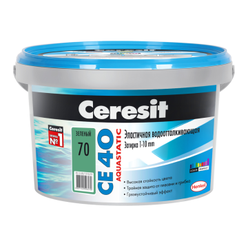 Смеси и затирки 1297280 CE 40/2 Затирка эл вод против (зеленый) 2 кг Ceresit