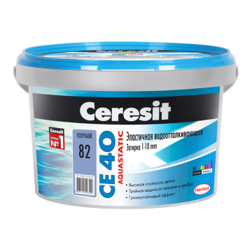 Смеси и затирки 1297302 CE 40/2 Затирка эл вод против (голубой) 2 кг Ceresit