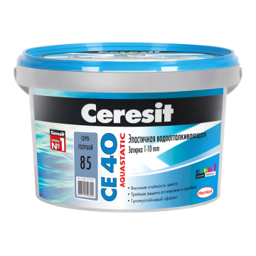 Смеси и затирки 1427838 CE 40/2 Затирка эл вод против (серо-голубой) 2 кг Ceresit
