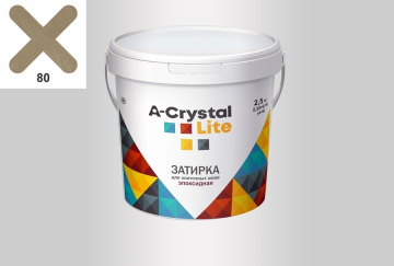 Смеси и затирки 80 Эпоксидная затирка Lite 1кг A-Crystal