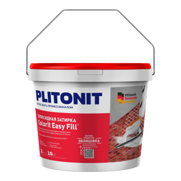 Смеси и затирки Colorit Easy Fill трёхкомпонентная эпоксидная затирка Полупрозрачный 2 кг Plitonit