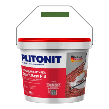 Смеси и затирки Colorit Easy Fill трёхкомпонентная эпоксидная затирка Травяной 2 кг Plitonit