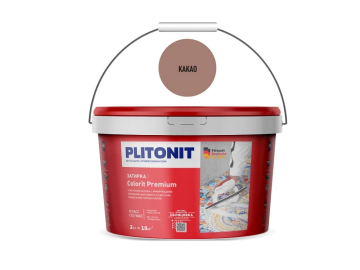 Смеси и затирки Colorit Premium затирка биоцидная (0,5-13 мм) Какао 2 кг Plitonit