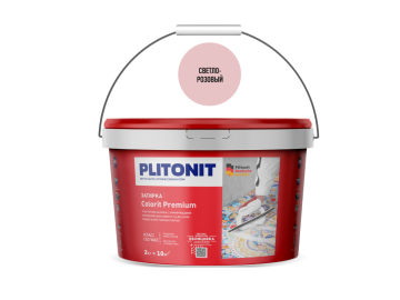 Смеси и затирки Colorit Premium затирка биоцидная (0,5-13 мм) Светло-розовая 2 кг Plitonit