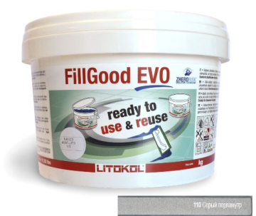 Смеси и затирки FILLGOOD EVO F.110 GRIGIO PERLA 2 кг LITOKOL
