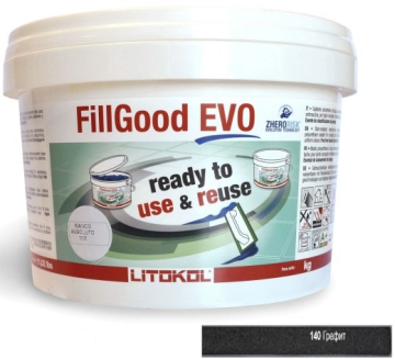 Смеси и затирки FILLGOOD EVO F.140 NERO GRAFITE 2 кг LITOKOL
