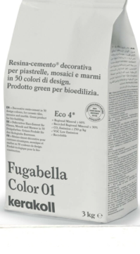 Смеси и затирки Fugabella Color затирка для швов 01 3кг Kerakoll