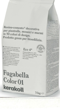 Смеси и затирки Fugabella Color затирка для швов 03 3кг Kerakoll
