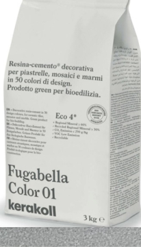 Смеси и затирки Fugabella Color затирка для швов 09 3кг Kerakoll