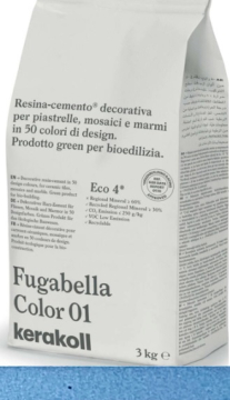 Смеси и затирки Fugabella Color затирка для швов 15 3кг Kerakoll