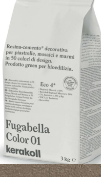 Смеси и затирки Fugabella Color затирка для швов 28 3кг Kerakoll