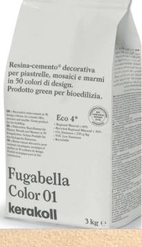 Смеси и затирки Fugabella Color затирка для швов 32 3кг Kerakoll