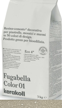 Смеси и затирки Fugabella Color затирка для швов 36 3кг Kerakoll