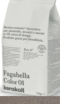Смеси и затирки Fugabella Color затирка для швов 38 3кг Kerakoll