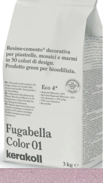 Смеси и затирки Fugabella Color затирка для швов 50 3кг Kerakoll
