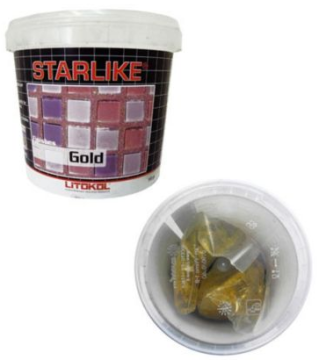 Смеси и затирки GOLD Добавка золотого цвета для STARLIKE 30 г LITOKOL