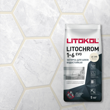 Смеси и затирки Litochrom 1-6 Evo LE.205 Жасмин 2кг LITOKOL