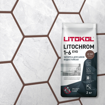 Смеси и затирки Litochrom 1-6 Evo LE.240 Венге 2кг LITOKOL