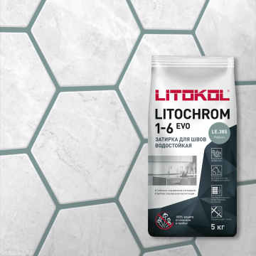 Смеси и затирки Litochrom 1-6 Evo LE.385 Нефрит 2кг LITOKOL