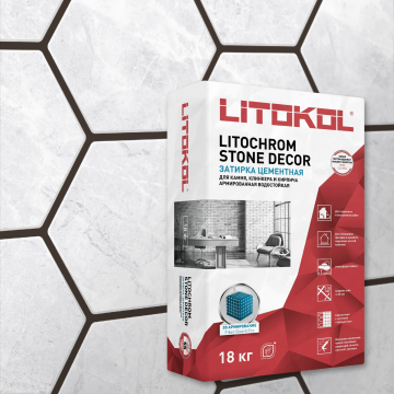 Смеси и затирки Litochrom Stone Decor SD.420 Графит 18кг LITOKOL