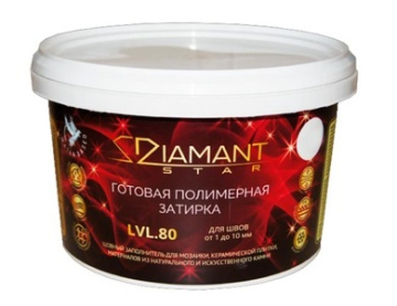 Смеси и затирки Полимерная затирка Diamant Star LVL.80 Color (под колеровку) 2кг. Diamant