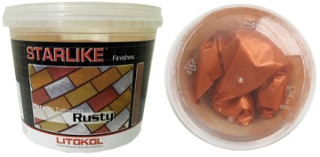 Смеси и затирки RUSTY Добавка цвета "Красный металлик" для STARLIKE 100 г LITOKOL