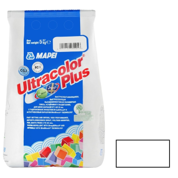 Смеси и затирки Ultracolor Plus 100 Белый (5 кг) Mapei