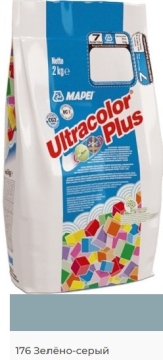 Смеси и затирки ULTRACOLOR PLUS 176 Зелёно-серый (2 кг) Mapei