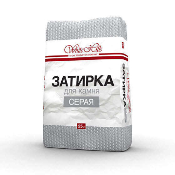 Смеси и затирки Затирка швов для камня и плитки Серая 25кг White Hills