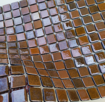 SP25-2022 Мозаика Моноколор горчичный перламутровый 31.5x31.5 Keramissimo