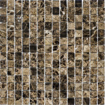 StarMosaic JMST023 Мозаика Dark Emperador Polished 30.5x30.5 StarMosaic