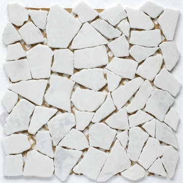 StarMosaic JMST040 Мозаика Split White Matt 30.5X30.5 StarMosaic
